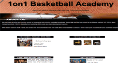Desktop Screenshot of 1on1basketball.net